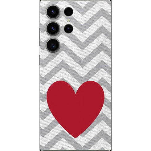 Chevron Heart Galaxy S25 Ultra Skin
