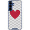 Chevron Heart Galaxy S25 Clear Case