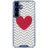 Chevron Heart Galaxy S25 Clear Case