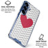 Chevron Heart Galaxy S25 Clear Case