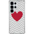Chevron Heart Galaxy S25 Ultra Clear Case