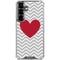Chevron Heart Galaxy S26 Clear Case