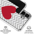 Chevron Heart Galaxy S26 Clear Case