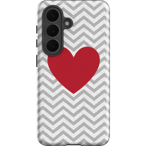 Chevron Heart Galaxy S26 Impact Case