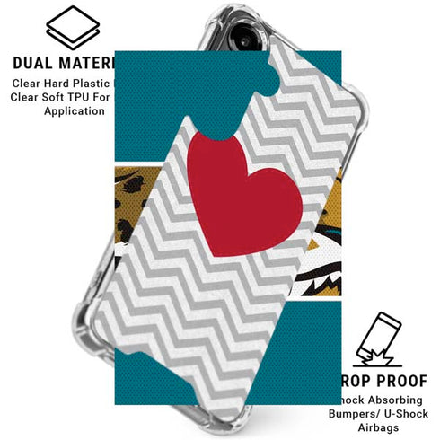 Chevron Heart Galaxy S26 Plus Clear Case