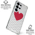 Chevron Heart Galaxy S26 Ultra Clear Case