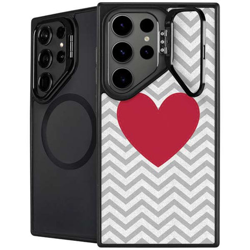 Chevron Heart Galaxy S26 Ultra Kickstand Case