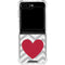 Chevron Heart Galaxy Z Flip6 Clear Case
