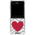 Chevron Heart Galaxy Z Flip6 Clear Case