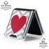 Chevron Heart Galaxy Z Flip6 Clear Case
