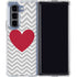 Chevron Heart Galaxy Z Fold5 5G Clear Case