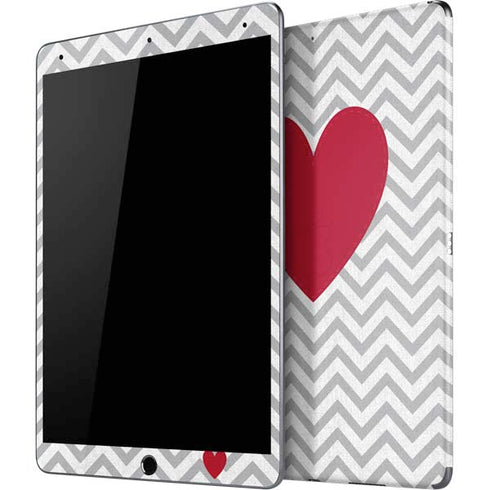 Chevron Heart iPad Skins