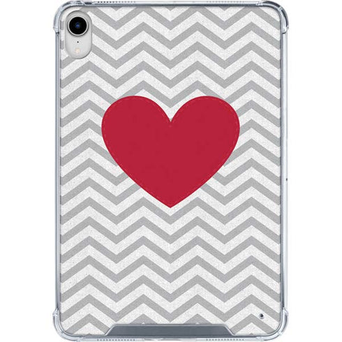 Chevron Heart iPad 11th Gen (2025) Clear Case