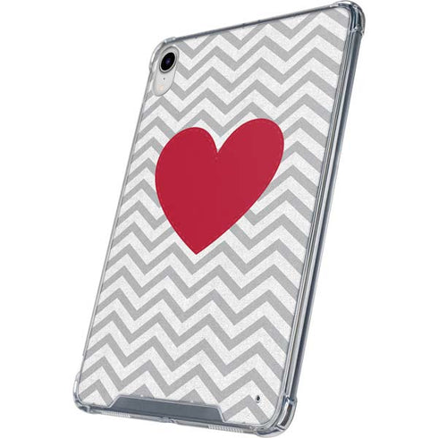 Chevron Heart iPad 11th Gen (2025) Clear Case