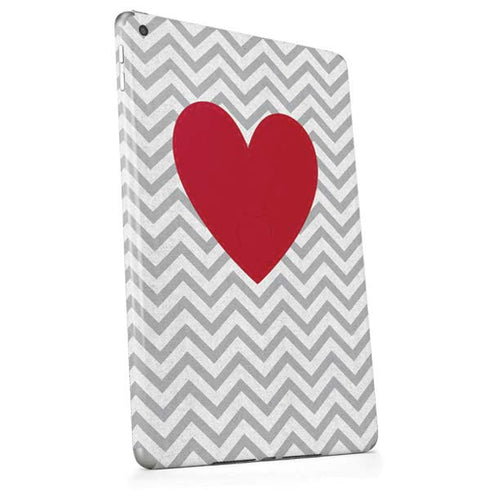 Chevron Heart Apple iPad Skin