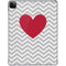 Chevron Heart iPad Pro 11in (2024) Clear Case