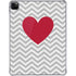 Chevron Heart iPad Pro 11in (2024) Clear Case