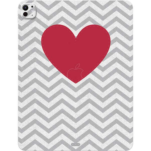 Chevron Heart iPad Pro 13in M4 (2024) Skin