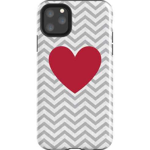 Chevron Heart iPhone Cases