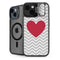 Chevron Heart iPhone 14 Plus Kickstand Case