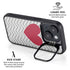 Chevron Heart iPhone 14 Plus Kickstand Case