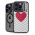 Chevron Heart iPhone 14 Pro Kickstand Case