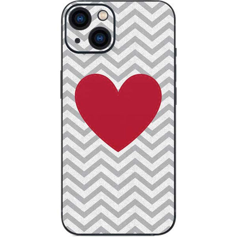 Chevron Heart iPhone Skins