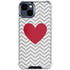 Chevron Heart iPhone 15 Clear Case