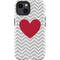 Chevron Heart iPhone 15 Impact Case