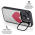 Chevron Heart iPhone 15 Kickstand Case