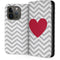 Chevron Heart iPhone 15 Pro Folio Case