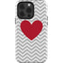 Chevron Heart iPhone 15 Pro Impact Case