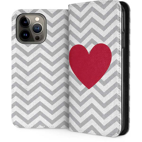 Chevron Heart iPhone Cases