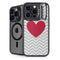 Chevron Heart iPhone 15 Pro Max Kickstand Case