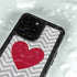 Chevron Heart iPhone 15 Pro Waterproof Case