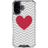 Chevron Heart iPhone 16 Clear Case
