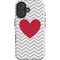 Chevron Heart iPhone 16 Impact Case