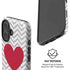 Chevron Heart iPhone 16 Magsafe Impact Case