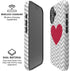 Chevron Heart iPhone 16 Magsafe Impact Case