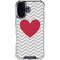Chevron Heart iPhone 16 Plus Clear Case