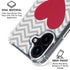 Chevron Heart iPhone 16 Plus Clear Case