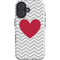 Chevron Heart iPhone 16 Plus Impact Case