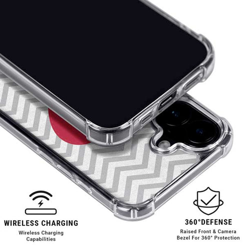 Chevron Heart iPhone 16 Plus MagSafe Case