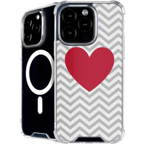 Chevron Heart iPhone 16 Pro MagSafe Case