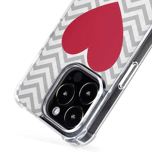 Chevron Heart iPhone 16 Pro MagSafe Case
