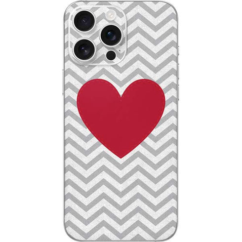Chevron Heart iPhone 16 Pro Max Skin