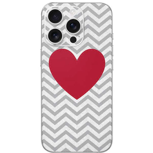 Chevron Heart iPhone 16 Pro Skin