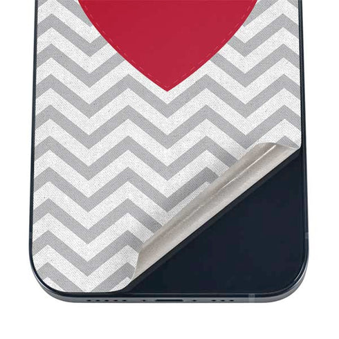 Chevron Heart iPhone 16 Skin