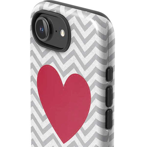 Chevron Heart iPhone 16e Impact Case