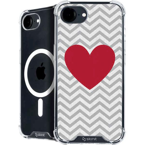 Chevron Heart iPhone 16e MagSafe Case